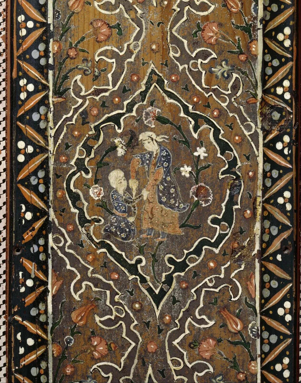 Painted detail from the Aleppo Room