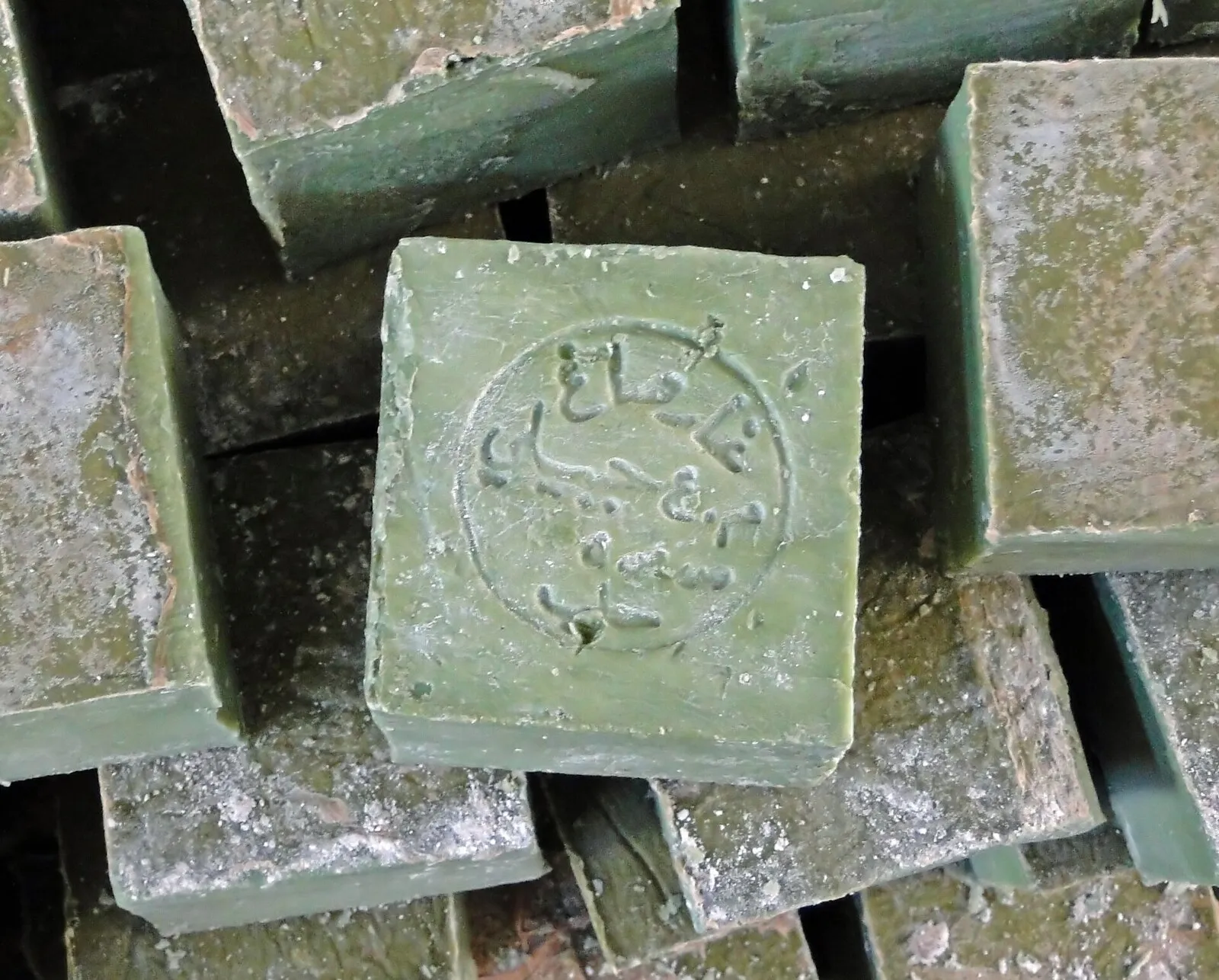 Traditional blocks of Aleppo soap