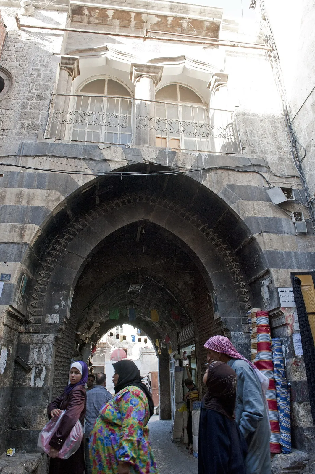 A vaulted passage in Aleppo's souqs